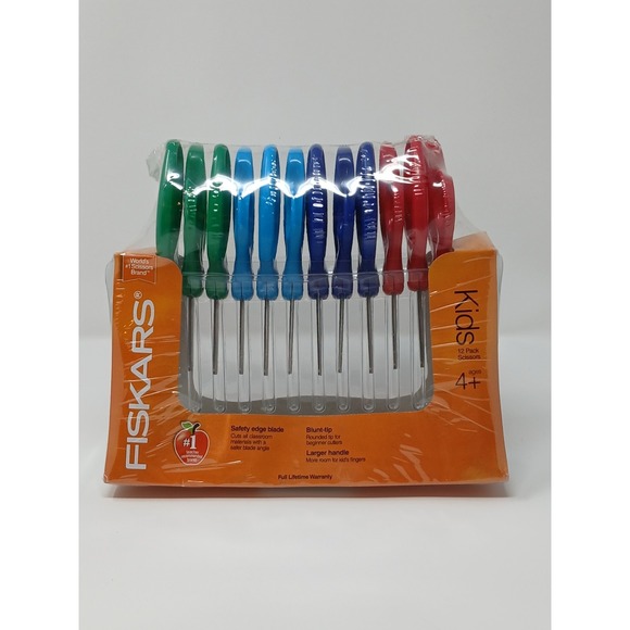 Fiskars Other - Fiskars Blunt-tip Kids‎ Scissors Classpack, 5", Assorted Colors, Pack of 12